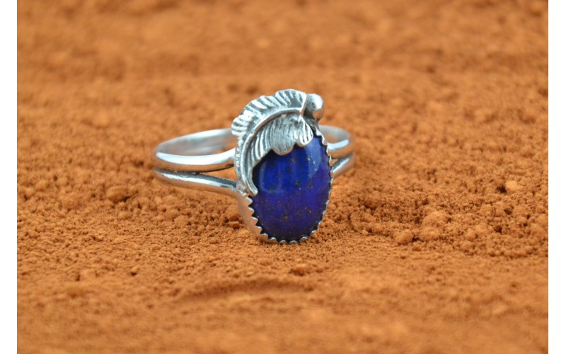 Bague lapis lazuli pour femme